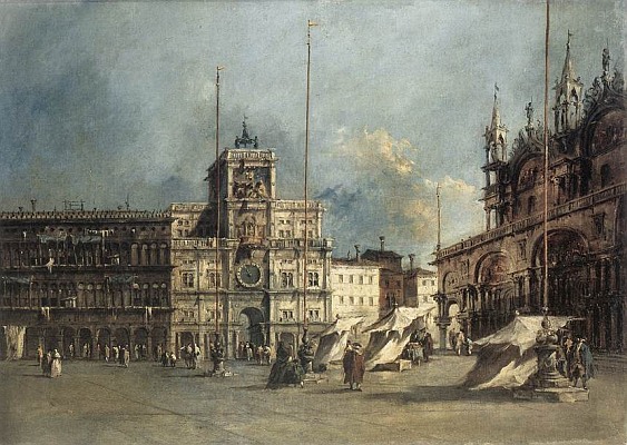 The Torre del'Orologio, by Francesco Guardi, 1765-70